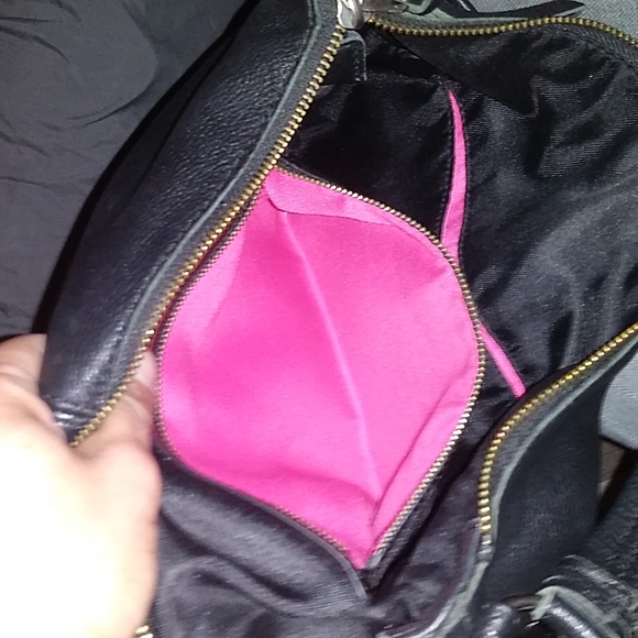 THE SAK COLLECTIVE black leather shoulder hobo style bag - Picture 11 of 11